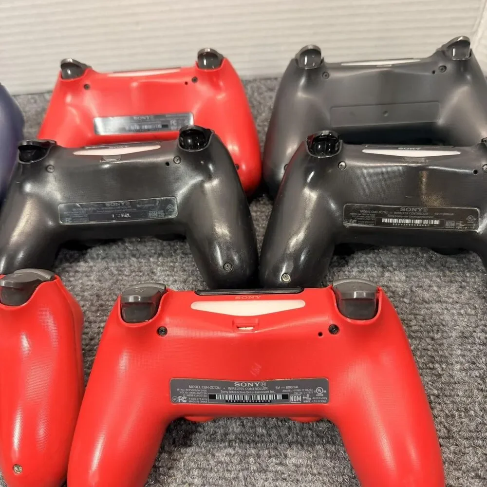 Sony PS4 DualShock 4 Wireless Controllers Lot Of 8 Red Blue Black OEM Bluetooth